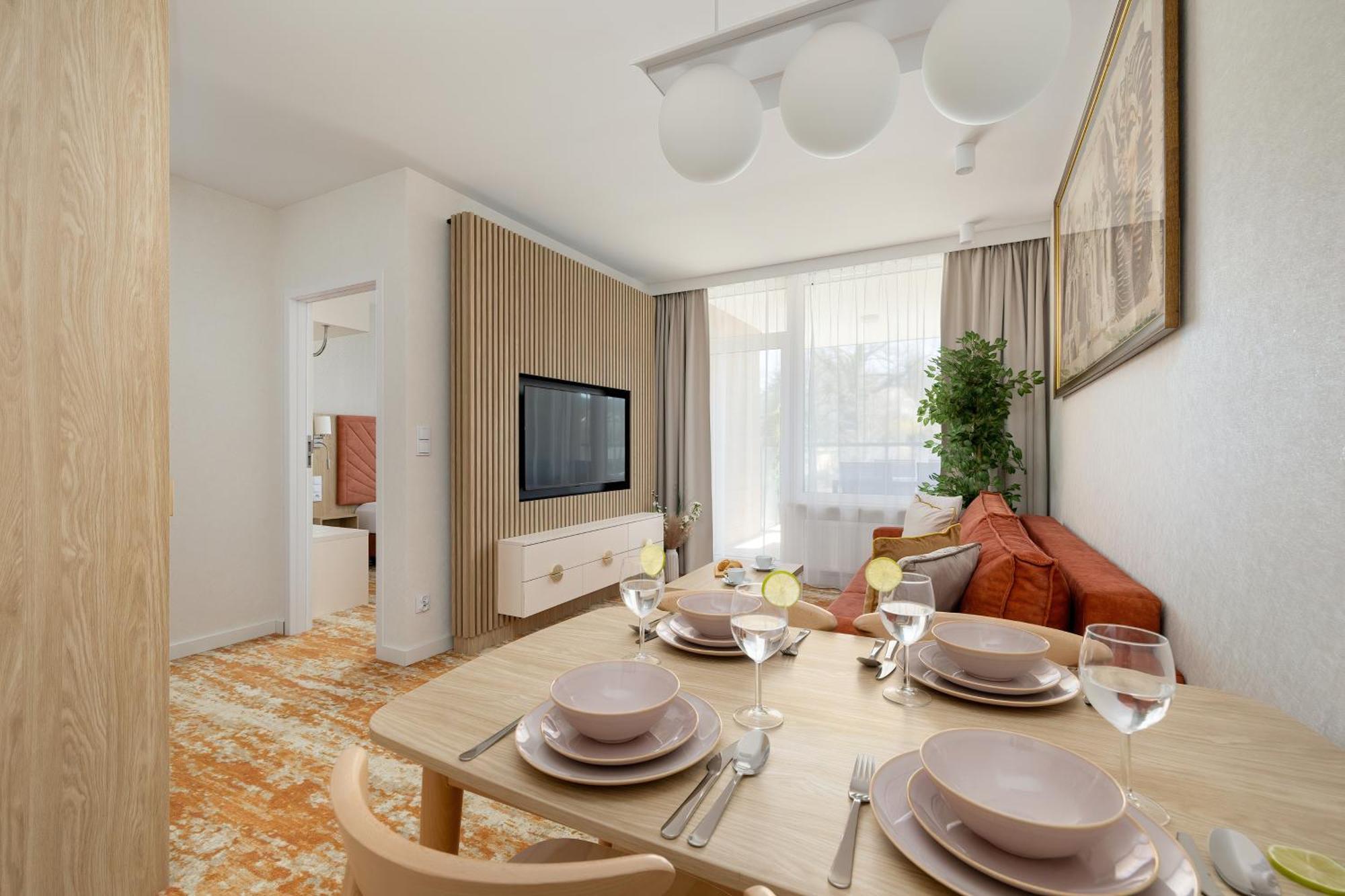 Sun & Beach Apartments Bel Mare With Parking By Noclegi Renters Мендзыздрое Экстерьер фото